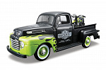 Maisto - Harley-Davidson Custom, 1948 Ford F-1 Pickup + 1948 FL Panhead, 1:24