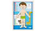 Woody Puzzle "Ľudské telo" - Chlapec SK