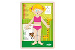 Woody Puzzle "Ľudské telo" - Dievča SK