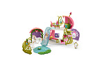 Schleich 42445 Třpytivý květinový dům s jednorožci, jezerem a stájí