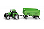 SIKU Blister 1606 - traktor DEUTZ-FAHR s prívesom Fortuna
