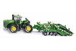 SIKU Farmer - Traktor John Deere 9630 s bránami Amazone Centaur 1:87