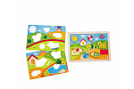 Hape Puzzle - Slnečné údolie 3v1