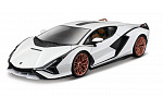 Bburago - Auta HOBBY, Lamborghini Sián FKP 37, bílá, 1:18