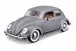 Bburago - Auta HOBBY- Volkswagen Käfer Beetle 1955, šedá, 1:18