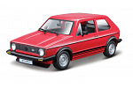 Bburago - Auta HOBBY, Volkswagen Golf Mk1 GTI (1979), červená, 1:24