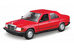 Bburago - Auta HOBBY, Mercedes-Benz 190 E 2.6, červená, 1:24