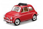 Bburago - Auta HOBBY, Fiat 500L (1968), červená, 1:24