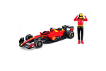Bburago - FORMULE RACING, F1 Ferrari SF-23 (2023) s figurkou jezdce, #16 Charles Leclerc, 1:24