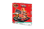 Bburago - FERRARI RACE+PLAY, Garáž se závodní dráhou + autíčko, 1:43