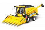 Bburago - FARMLAND, New Holland TC5.90 Kombajn s žacím strojem na kukuřici, 18 cm