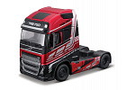 Bburago - Haulers custom cabs, Volvo FH16 Globetrotter 750 XXL, červená, 1:43