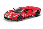 Bburago - RACE, 2022 Ford GT Heritage Edition, červená, 1:32