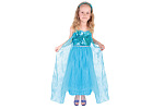 Rappa Detský kostým princezná zimné kráľovstvo Eliška DELUXE (M)