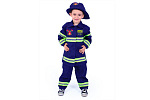 Rappa Detský kostým hasič s českou potlačou (M)
