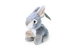 Rappa Plyšový králík šedý sedící16 cm ECO-FRIENDLY