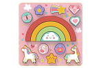 Rappa 2Kids Toys Balanční puzzle Unicorn 2 v 1