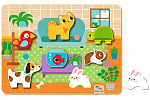 Rappa 2Kids Toys Vkládací puzzle Mazlíčci