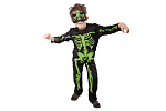 rappa hračky Dětský karnevalový kostým - Kostlivec neon s maskouzelený vel. S