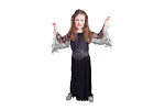 Rappa Detský kostým čierna čarodejnica/Halloween (S)