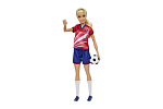 Mattel Barbie FUTBALOVÁ BÁBIKA - BARBIE V ČERVENOM DRESE