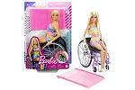 Mattel Barbie Modelka na invalidnom vozíku v kockovanom overale
