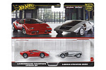 Mattel Hot Wheels 2ks prémiový angličák - Lancia/Lambo