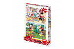 Dino Minnie Dino detské puzzle WD Working Minnie 2x77D