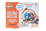 Modelo Mac Toys MODELO Samotvrdnúca hmota efekt dreva - vtáčiky