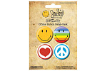 Odznak set - Smiley 3 - 4x38mm