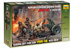 Zvezda Model Kit figúrky 3610 - PAK-36 s posádkou (1:35)