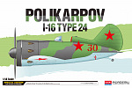 Academy Model Kit lietadlo 12314 - Polikarpov I-16 Typ 24 LE: (1:48)