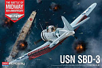 Academy Model Kit letadlo 12345 - USN SBD-3 Battle of Midway (1:48)