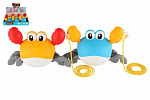 Teddies Krab lezúci na natiahnutie plast 20x12cm 2 farby