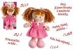 Teddies Bábika Verunka látková plyšová 20cm slovensky hovoriaca na karte