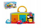 Teddies Garáž s autíčkami 3ks + doplnky plast 30x14x13cm v krabici 2+