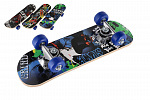 Teddies Skateboard drevěný 43cm 3 barvy ve fólii