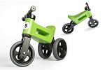 Teddies Odrážadlo FUNNY WHEELS NEW SPORT 2v1 zelené výška sedadla nastaviteľná 27/30cm nosnosť 50kg 18m+