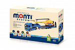 SEVA Stavebnica Monti System MS 58.3 Helitransport MI-2 Mercedes Actros L 1:48 v krabici 31,5x21x8cm