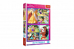 Trefl Puzzle 2x70 Disney Princezná - Rozprávkové dni 27,5x18cm v krabici 19x29x4cm