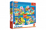 Trefl Puzzle 4v1 Šteňatá v behu Tlapková patrola / Paw Patrol 28,5 x20, 5cm v krabici 28x28x6cm