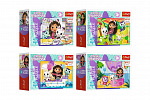Trefl Minipuzzle miniMaxi 20 dielikov Gabbyin pestrý deň/Gabby´s Dollhouse 4 druhy